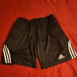 Adidas goalie short with protection on each side. Size L